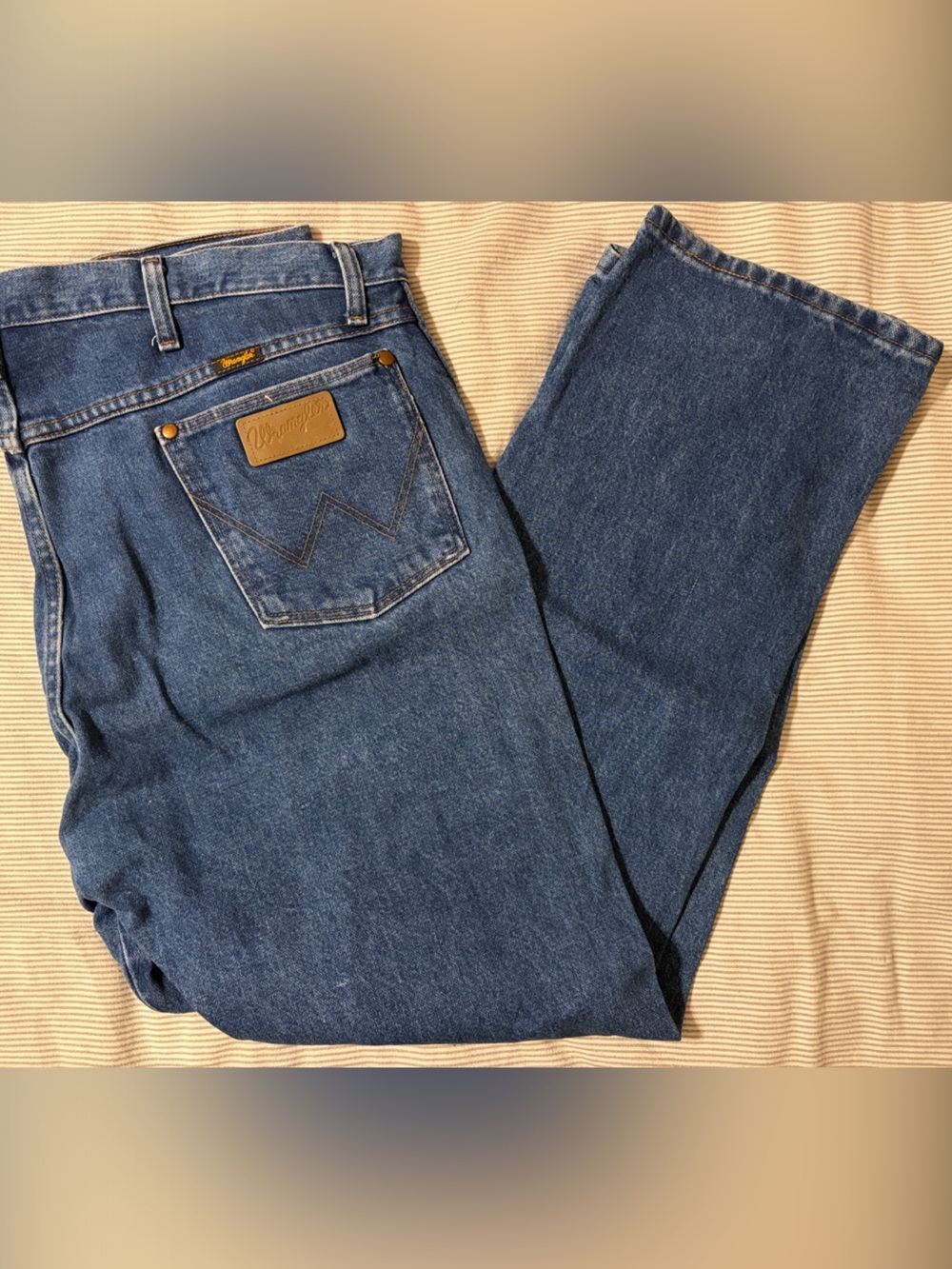 Wrangler 13MWZGK Cowboy Cut Original Fit Jeans 40x30 Heavyweight Denim Blue